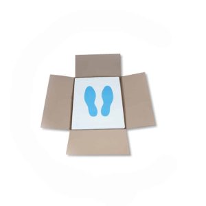 Vloermatjes met perforatie op rol (papier, 500 stuks)